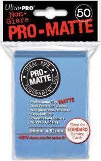 Ultra PRO PRO-MATTE Deck Protector sleeves Light Blue 50 szt.