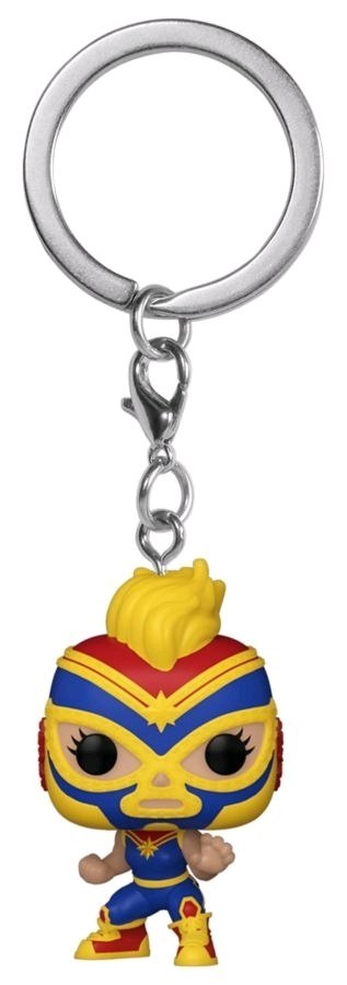 Funko POP Keychain: Marvel Luchadores - La Estrella Cósmica (Captain Marvel)