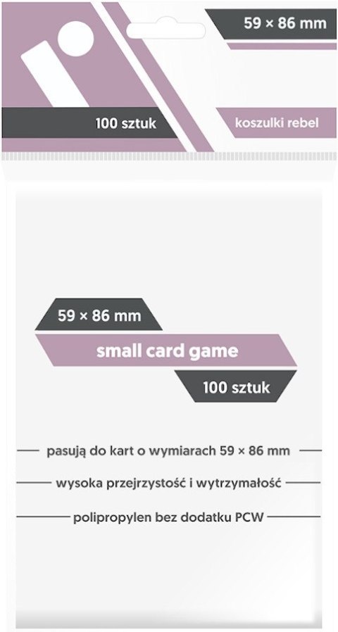 REBEL Koszulki na karty (59x86 mm) "Small Card Game" 100 sztuk