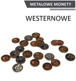 Metalowe Monety - Westernowe (zestaw 24 monet)