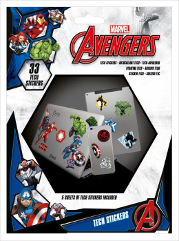 Marvel Tech Sticker Pack Avengers Heroes - zestaw naklejek