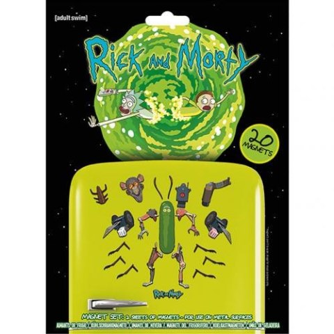 Zestaw magnesów Rick & Morty ogórek pickle 20 szt.