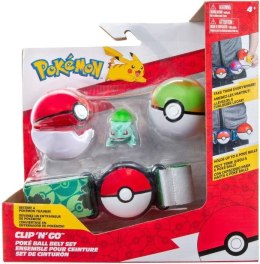 Jazwares Pokémon: Pas Clip 'N' Go Pokéball Premium + Bulbasaur