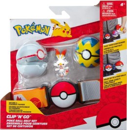 Jazwares Pokémon: Pas Clip 'N' Go Pokéball Premium + Scorbunny