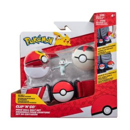 Jazwares Pokémon: Pas Clip 'N' Go Pokéball Premium + Machop