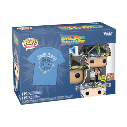 Funko POP Tee Box Movies: Back to the Future - Doc with Helmet (Glow in the Dark)