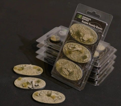 Gamers Grass Gamers Grass: Bases Oval - Arid Steppe 75 mm (3 szt.)