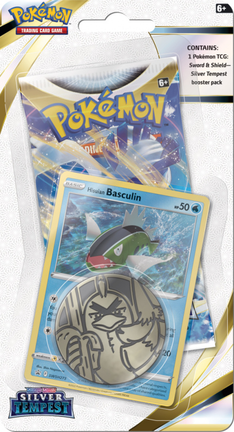 Pokemon TCG: Silver Tempest Checklane Blister - Basculin