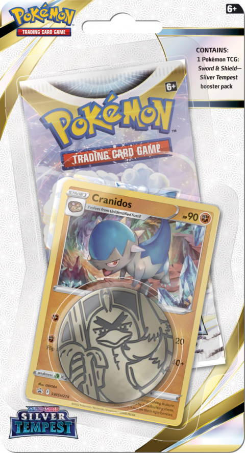 Pokemon TCG: Silver Tempest Checklane Blister - Cranidos