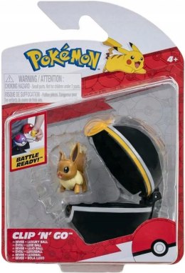 Jazwares Pokémon: Clip'N'Go - Eevee + Luxuryball