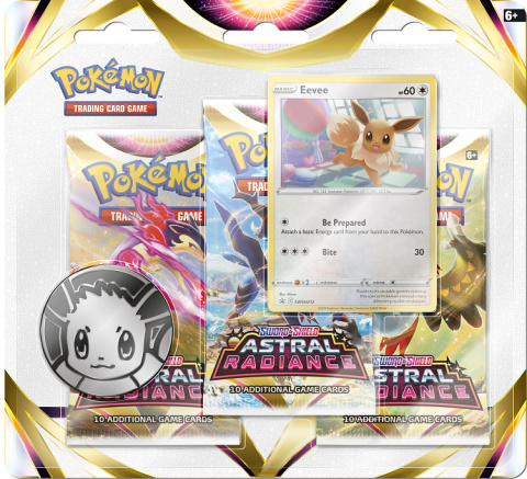 Pokemon TCG: Astral Radiance 3-Pack Blister Eevee