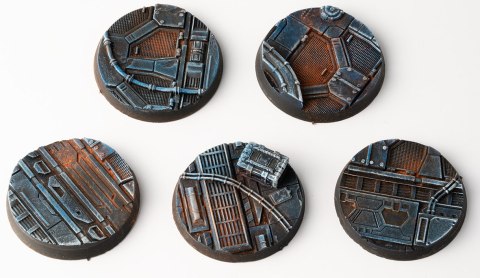 Gamers Grass Gamers Grass: Bases Round - Spaceship Corridor 40 mm (5 szt.)