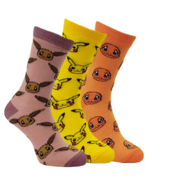 Pokemon Socks 3-Pack Three Icons - skarpetki (39-42)