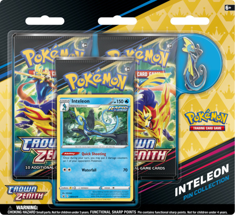 Pokemon TCG: Crown Zenith Pin Collection - Inteeleon