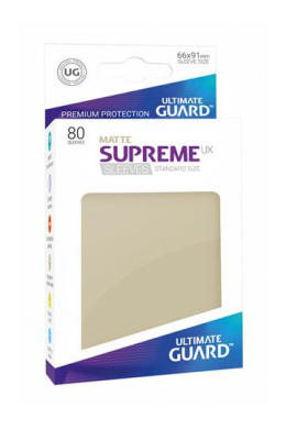 ULTIMATE GUARD Supreme UX Sleeves Standard Size Matte Sand (80)