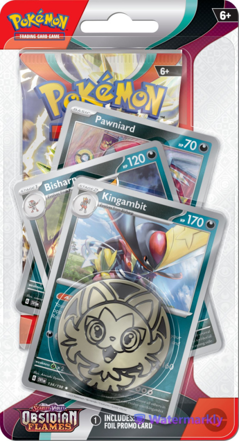 Pokemon TCG: Obsidian Flames - Premium Checklane Blister [Kingambit]