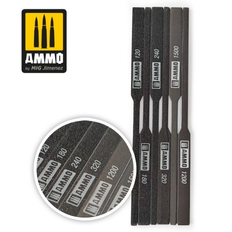 Ammo: Tapered Sanding Sticks (6)