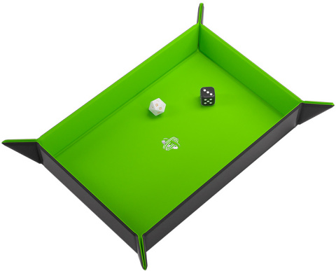 Gamegenic: Magnetic Dice Tray - Rectangular - Black/Green