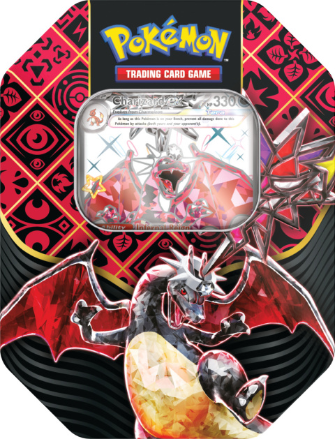 Pokemon TCG: Paldean Fates - Tin 4-booster Charizard