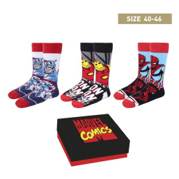 Marvel: Socks 3-Pack Avengers 40-46 - zestaw skarpet