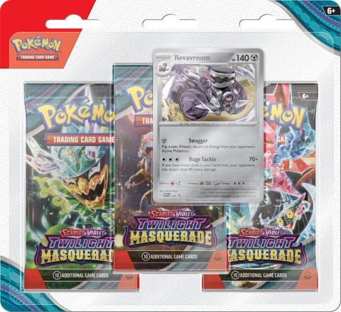 Pokemon TCG: Twilight Masquerade - 3-Pack Blister [Revavroom]