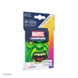 Gamegenic: Marvel Champions Art Sleeves (66 mm x 91 mm) Hulk 50+1 szt.