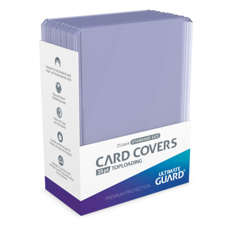 ULTIMATE GUARD Card Covers Toploading 35 pt Clear (Pack of 25)