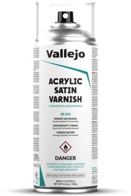 Vallejo: Acrylic Satin Varnish Spray 400ml