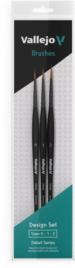 Vallejo: Design Brush Set - Synthetic (0, 1, 2)