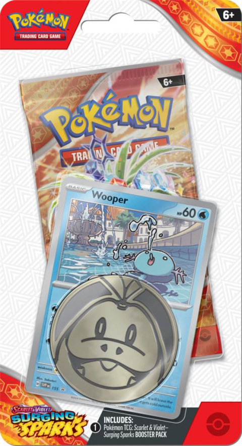 Pokemon TCG: Surging Sparks - Checklane Blister [Wooper]