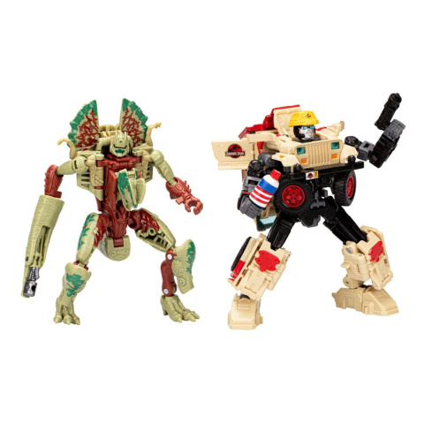 Transformers x Jurassic Park Action Figure 2-Pack Dilophocon & Autobot JP12