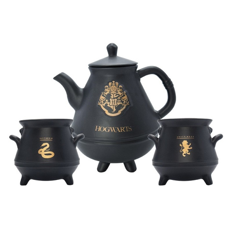 HARRY POTTER Teapot Hogwarts - zestaw do herbaty (czajnik plus 2 kubki)