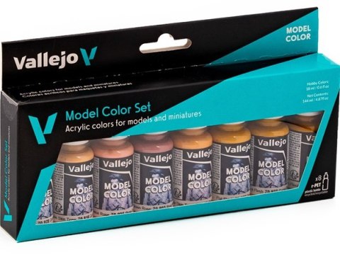 Vallejo: 70.124 - Model Color Set - Face & Skin Tones (8 x 18 ml)