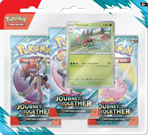 Pokemon TCG: Journey Together - 3-Pack Blister [Yanmega]